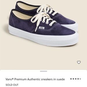 Vans x J.Crew Premium Authentic Reissue Sneakers